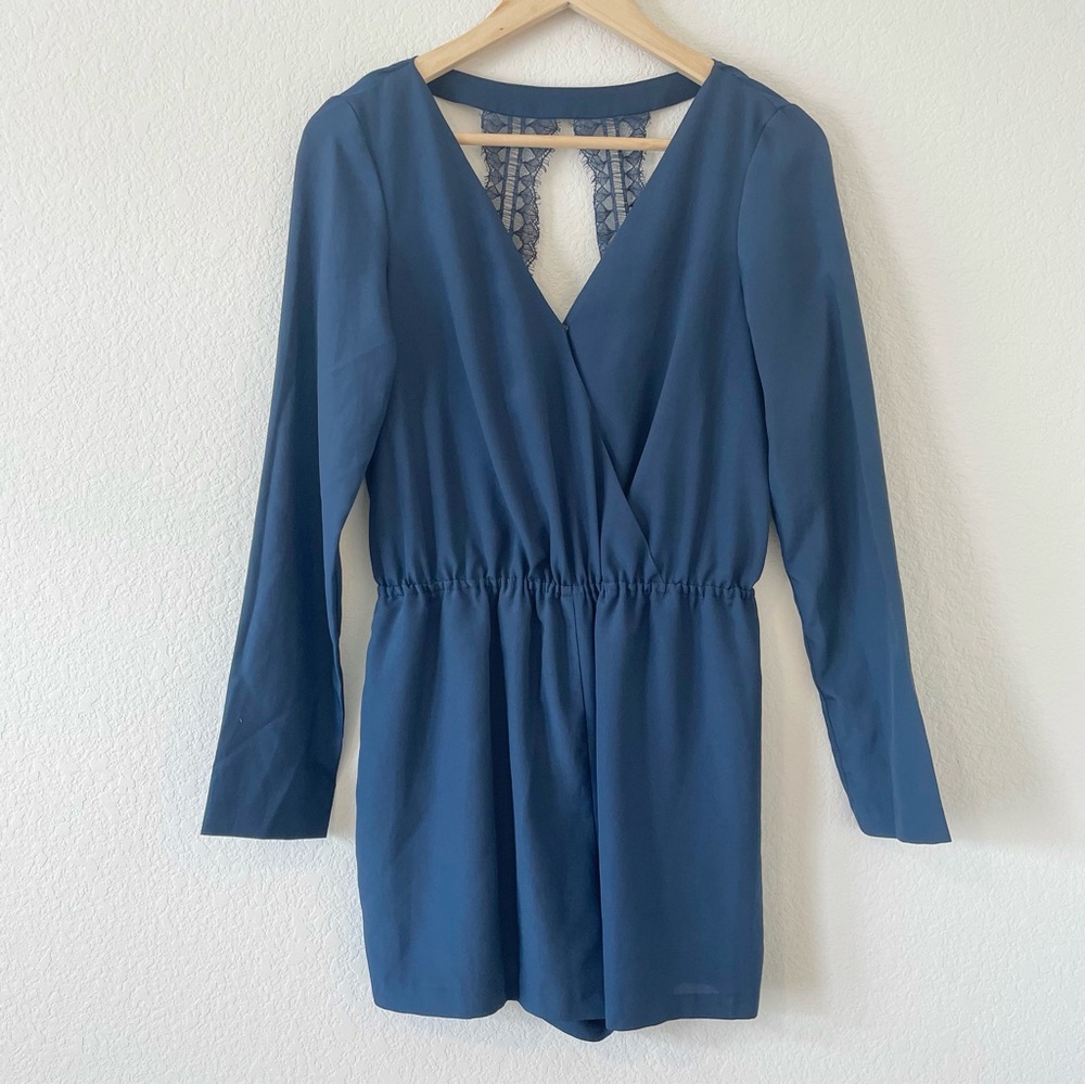 BCBGeneration Navy Romper